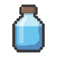 water skin canteen  plain ordinary