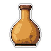 water skin canteen  sun dried warm