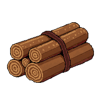 wood log firewood  bundled tied together