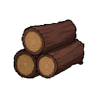 wood log firewood  loose scattered
