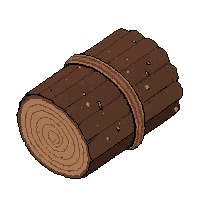 wood log firewood  wrapped for storage