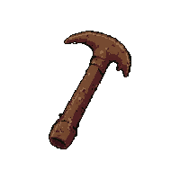 bone fishhook  rust spotted aging
