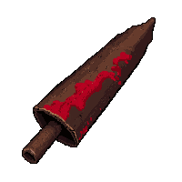bow drill fire  blood stained used