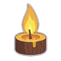 candle tallow wax  brand new sharp
