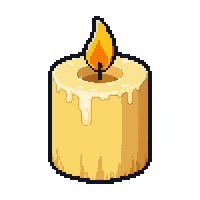 candle tallow wax  clean and oiled