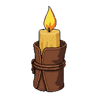 candle tallow wax  leather wrapped grip