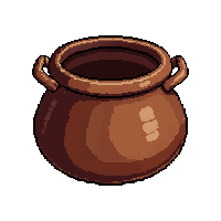 clay pot cooking  clean and oiled