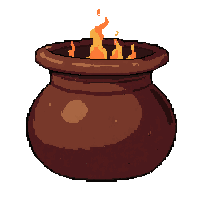clay pot cooking  fire hardened