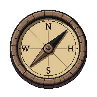 compass navigation  handmade crude