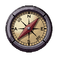 compass navigation  metal salvaged