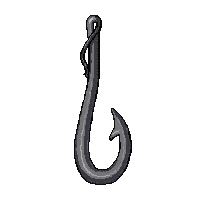 fishing hook line  metal salvaged