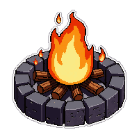 flint and steel fire  fire hardened