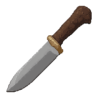 hunting knife fixed  clean and oiled