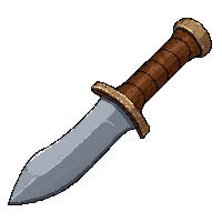 hunting knife fixed  handmade crude