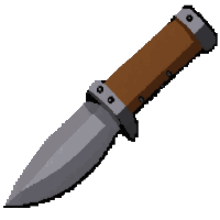 hunting knife fixed  leather wrapped grip