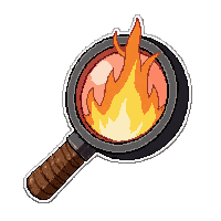 magnifying glass fire  modern lightweight