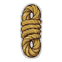rope coiled hemp  brand new sharp