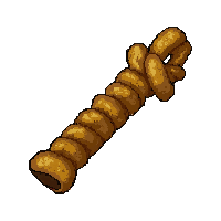 rope coiled hemp  fire hardened