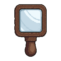 signal mirror  leather wrapped grip
