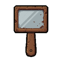 signal mirror  rust spotted aging