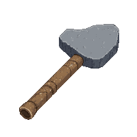 stone hammer tool  clean and oiled