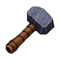 stone hammer tool  fire hardened
