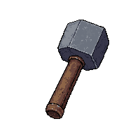 stone hammer tool  metal salvaged
