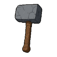 stone hammer tool  primitive stone age