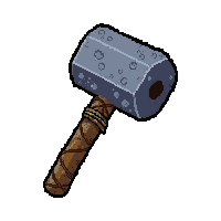stone hammer tool  repaired with twine