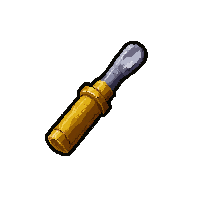 golden screwdriver  well used reliable