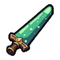 obsidian chisel  enchanted magical glow