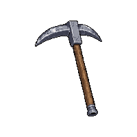 steel pickaxe  brand new shiny