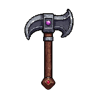 steel pickaxe  enchanted magical glow