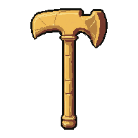 steel pickaxe  legendary golden