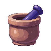 stone mortar and pestle  brand new shiny