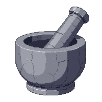 stone mortar and pestle  masterwork quality