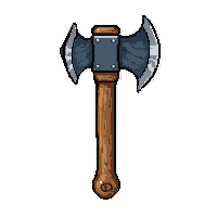 wooden axe  brand new shiny