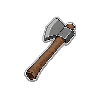 wooden axe  broken damaged