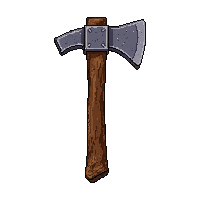 wooden axe  well used reliable