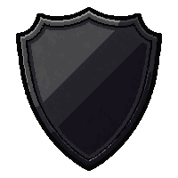 shield plaque  obsidian black