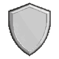 shield plaque  silver