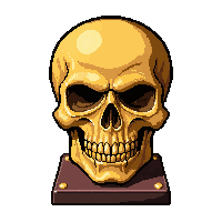 skull trophy  bronze
