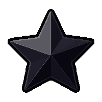 star badge  obsidian black
