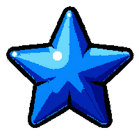 star badge  sapphire blue