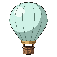 hot air balloon  ghostly transparent