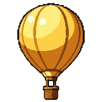 hot air balloon  golden luxury