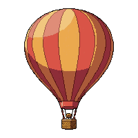 hot air balloon  simple plain