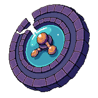 magic portal disc  broken damaged