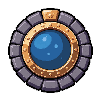 magic portal disc  old weathered