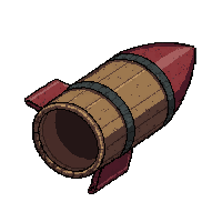 rocket barrel  old weathered